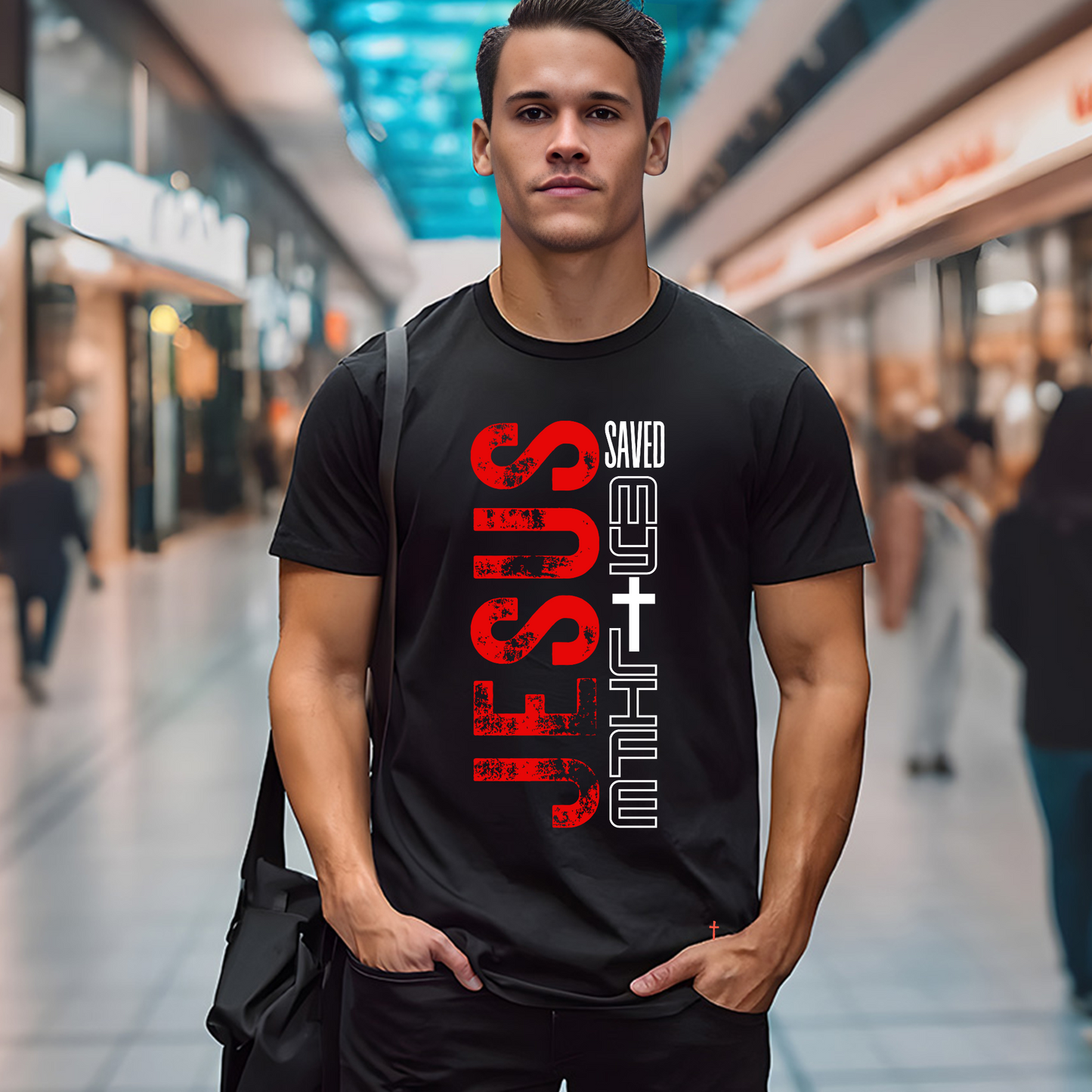 Jesus Saved My Life T-shirt | Mens Apparel | Christian Apparel